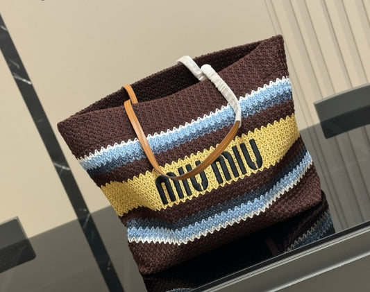 MM Beach brown summer tote bag preorder