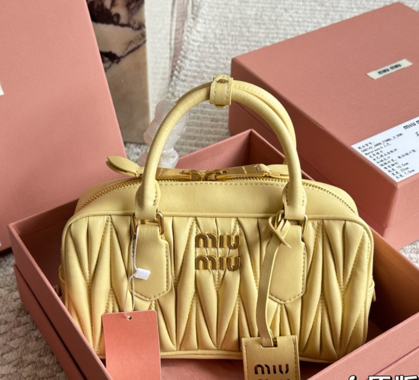 MM yellow crossbody and handbag preorder