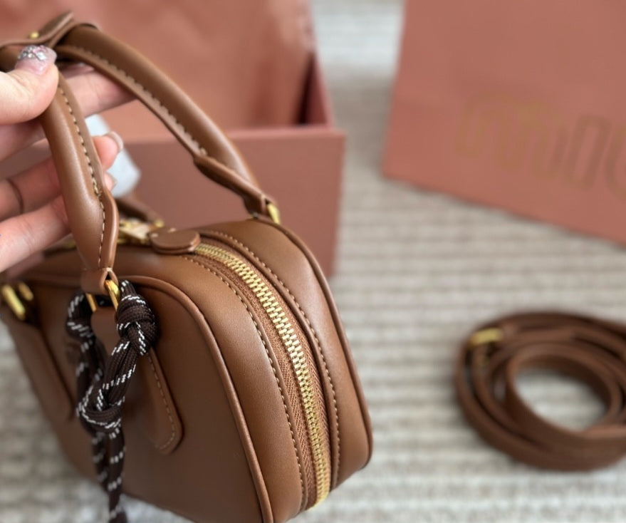 MM mini luggage brown crossbody and handbag preorder