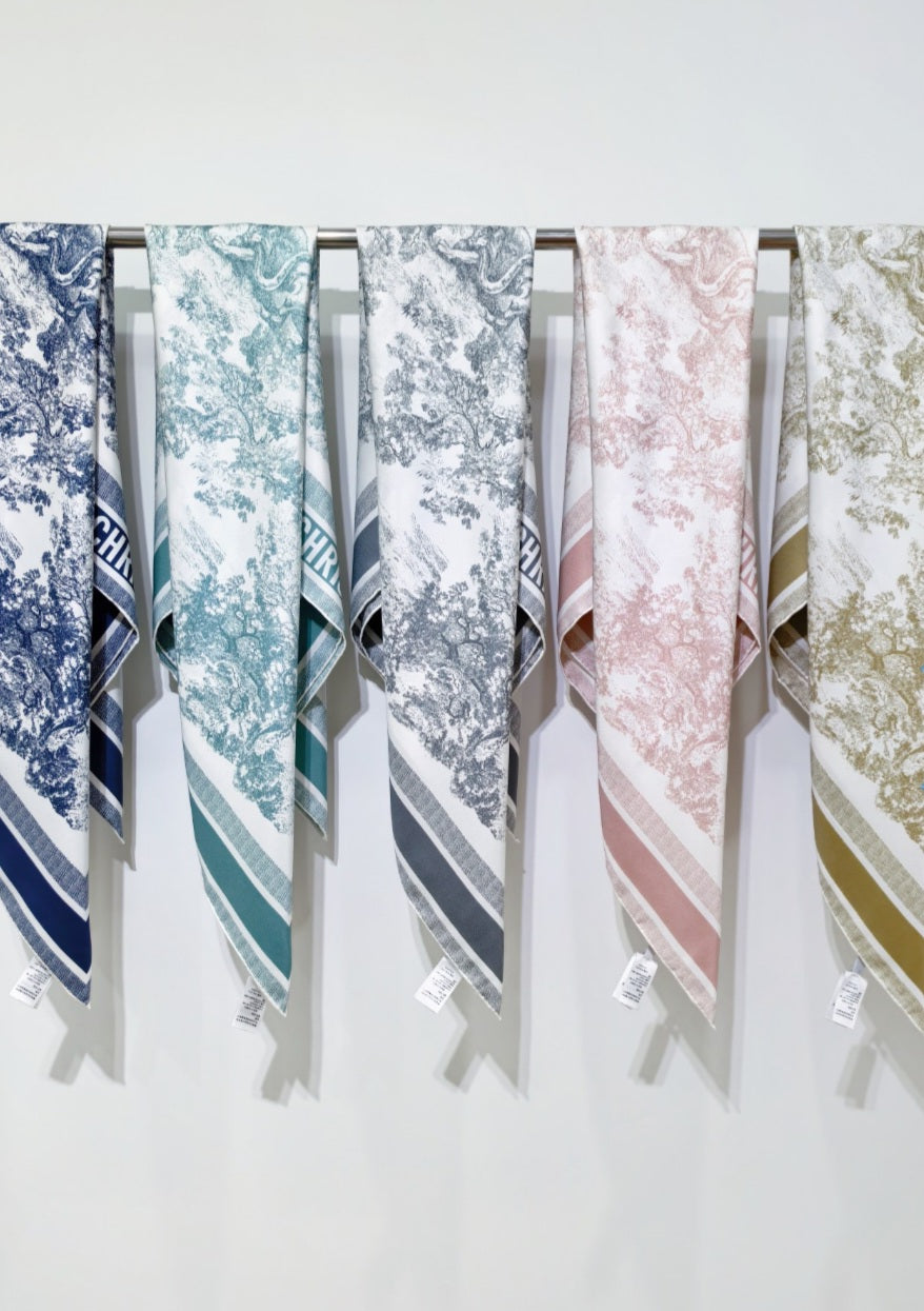 D floral design head scarf preorder