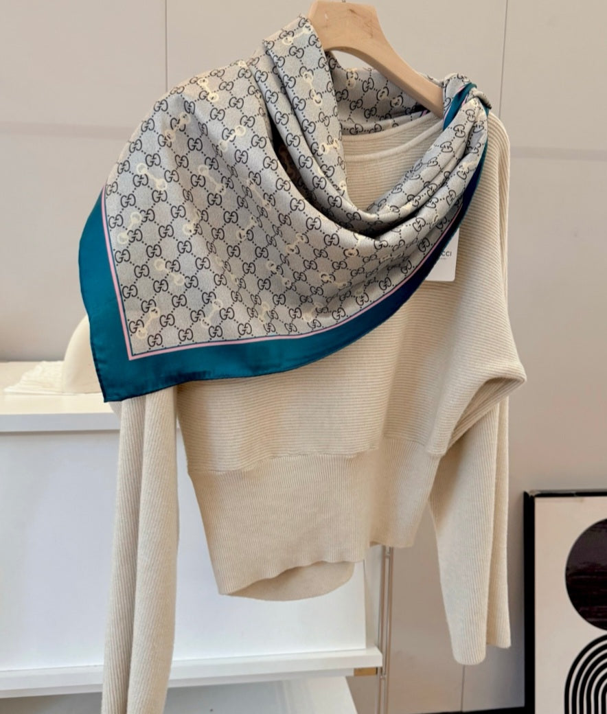 G pattern 3 colors head scarf preorder