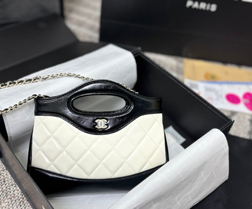 White with black C Bag preorder