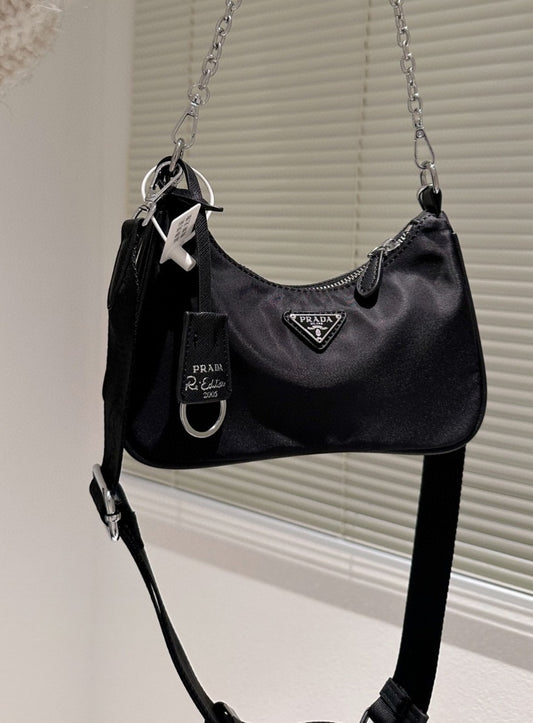 P Black Bag with pouch Preorder