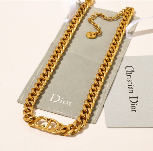 CD Stainless Steel Gold Necklace