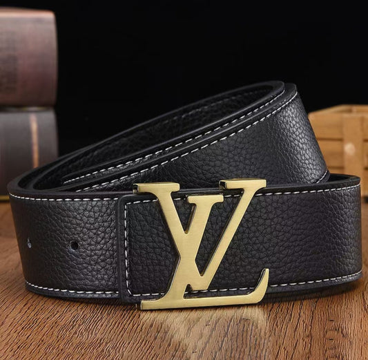 Black L belt gold buckle