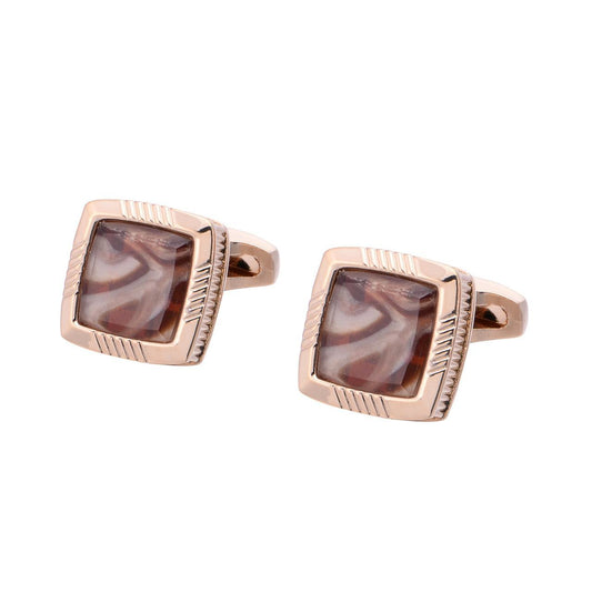Gold Rum Cuff Links